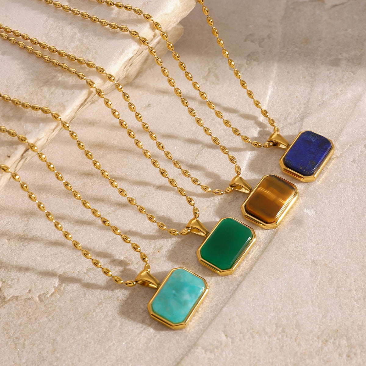Collar para Mujer, Collar de Moda Mujer, Collar de Plata para Mujer, Collar Personalizados Mujer, Collar con Piedras Naturales, Colar de Oro Mujer, Collar Largos Mujer, Collar Elegantes para Mujer, Collar Boho Mujer