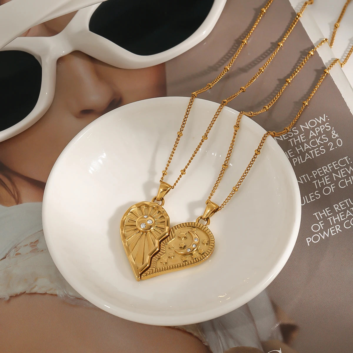 Collar para Mujer, Collar de Moda Mujer, Collar de Plata para Mujer, Collar Personalizados Mujer, Collar con Piedras Naturales, Colar de Oro Mujer, Collar Largos Mujer, Collar Elegantes para Mujer, Collar Boho Mujer