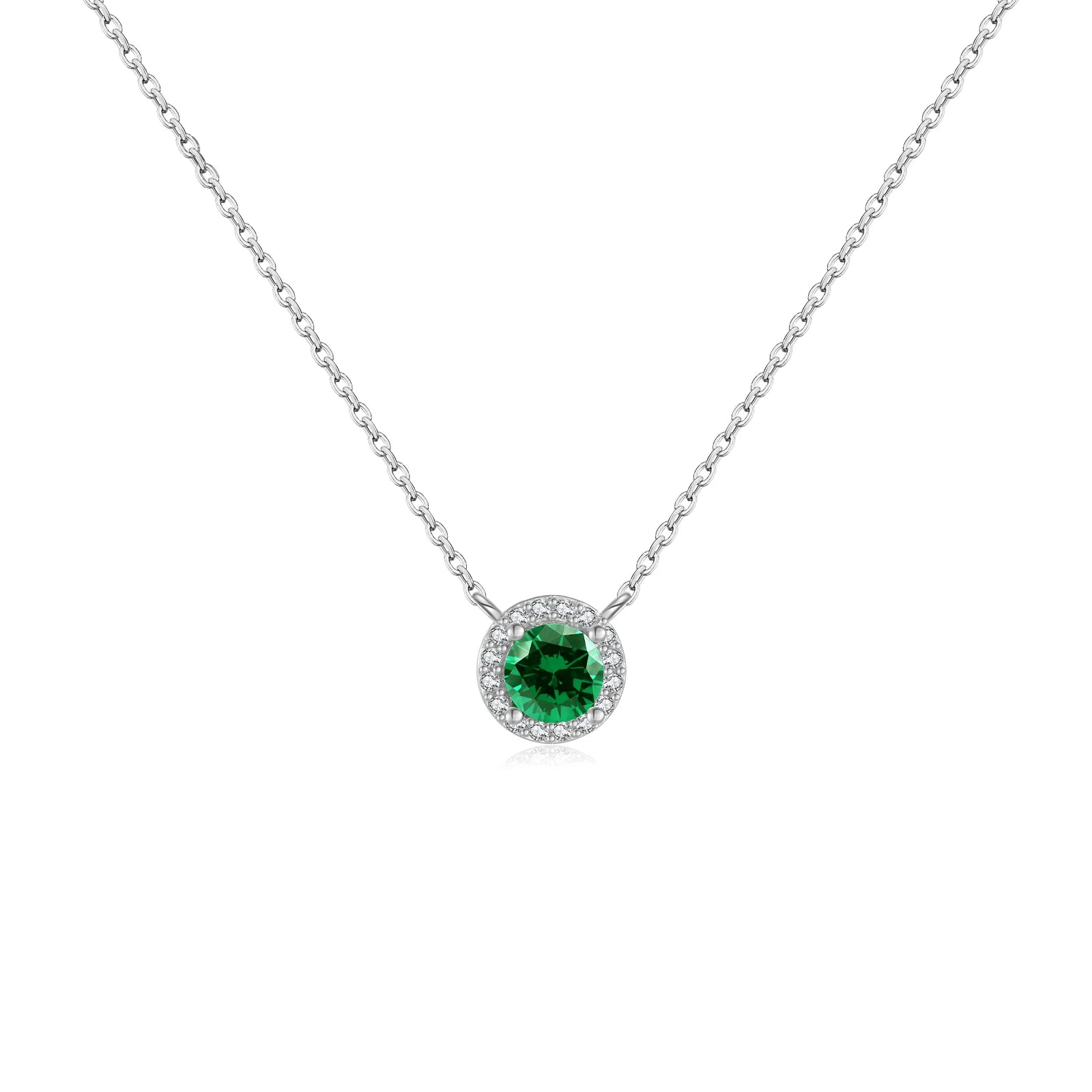 Collar de Lujo con Colgante Verde Esmeralda