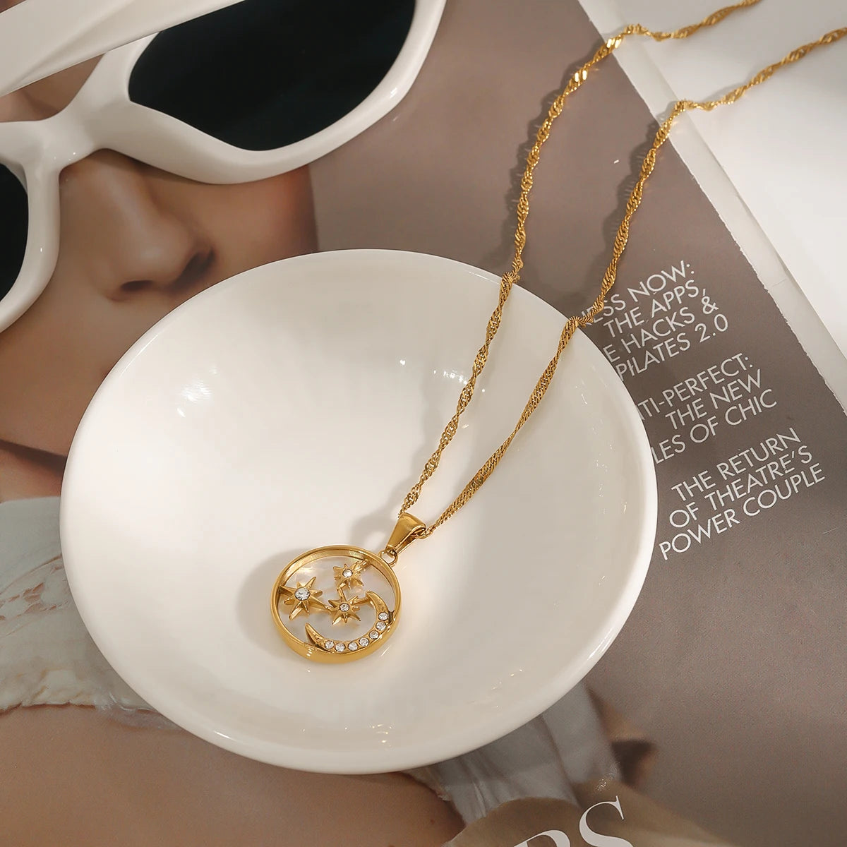 Collar para Mujer, Collar de Moda Mujer, Collar de Plata para Mujer, Collar Personalizados Mujer, Collar con Piedras Naturales, Colar de Oro Mujer, Collar Largos Mujer, Collar Elegantes para Mujer, Collar Boho Mujer