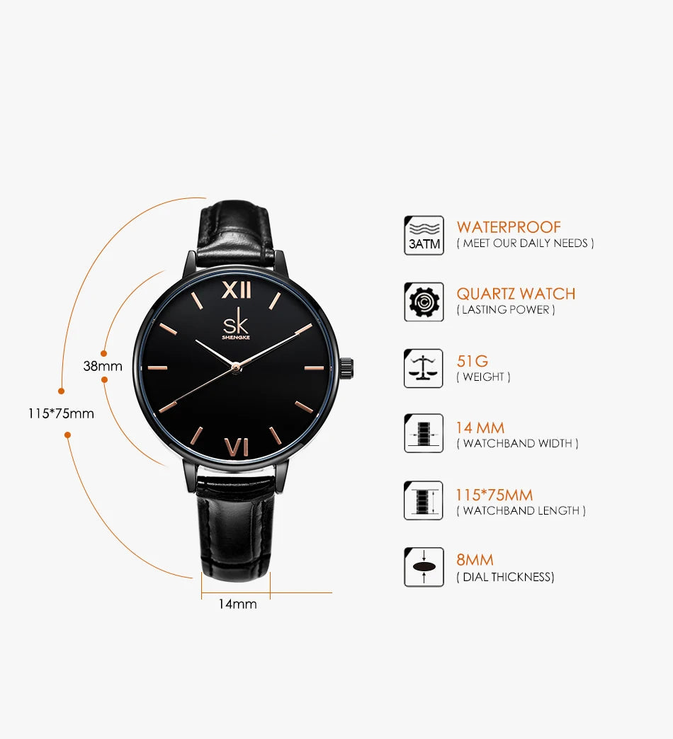 Reloj de Pulsera de Lujo para Mujer SHENGKE - K0039